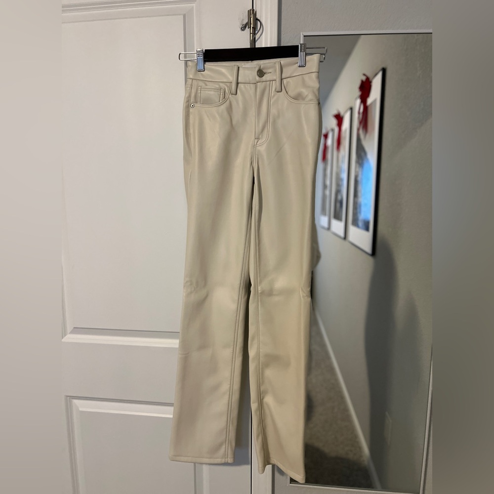 Good American Better Than Leather Pants in Off White - Picture 5 of 8